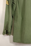 Circa 1967 | S-L | Green Beret | 3rd Model Jungle Fatigue Jacket | Faded | Used