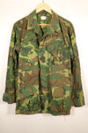 1969 Contract, M-R, U.S. Army ERDL Green Leaf Camo, Jungle Fatigue Jacket, Used