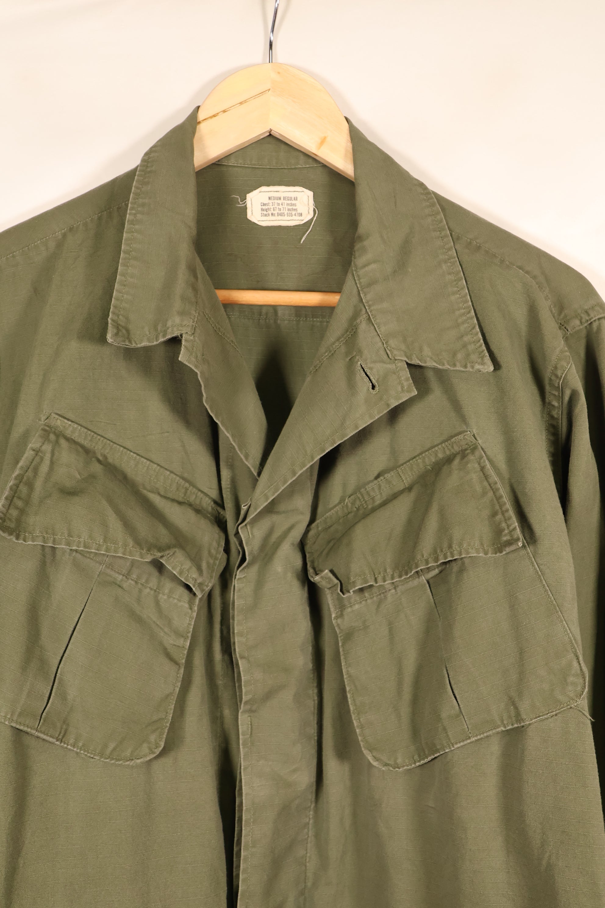 1968年契約　M-R　4th Model ジャングルファティーグ　ジャケット　褪色あり　中古品