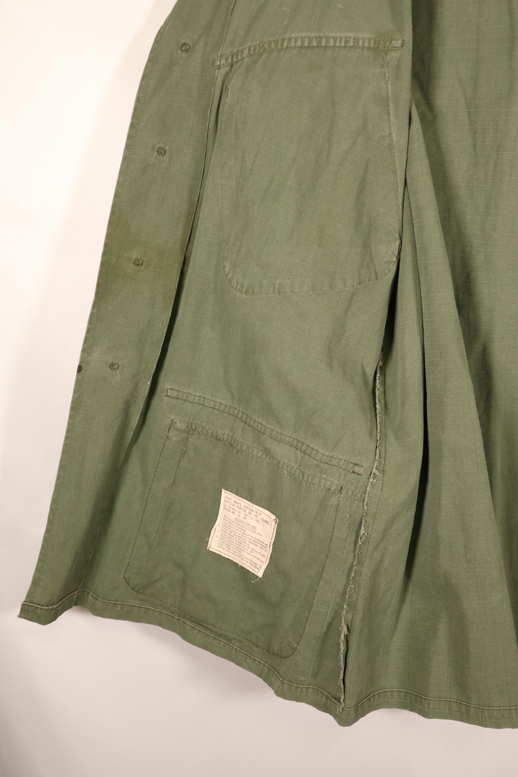 1969 Contract M-S 4th Model Jungle Fatigue Jacket—Faded—Used