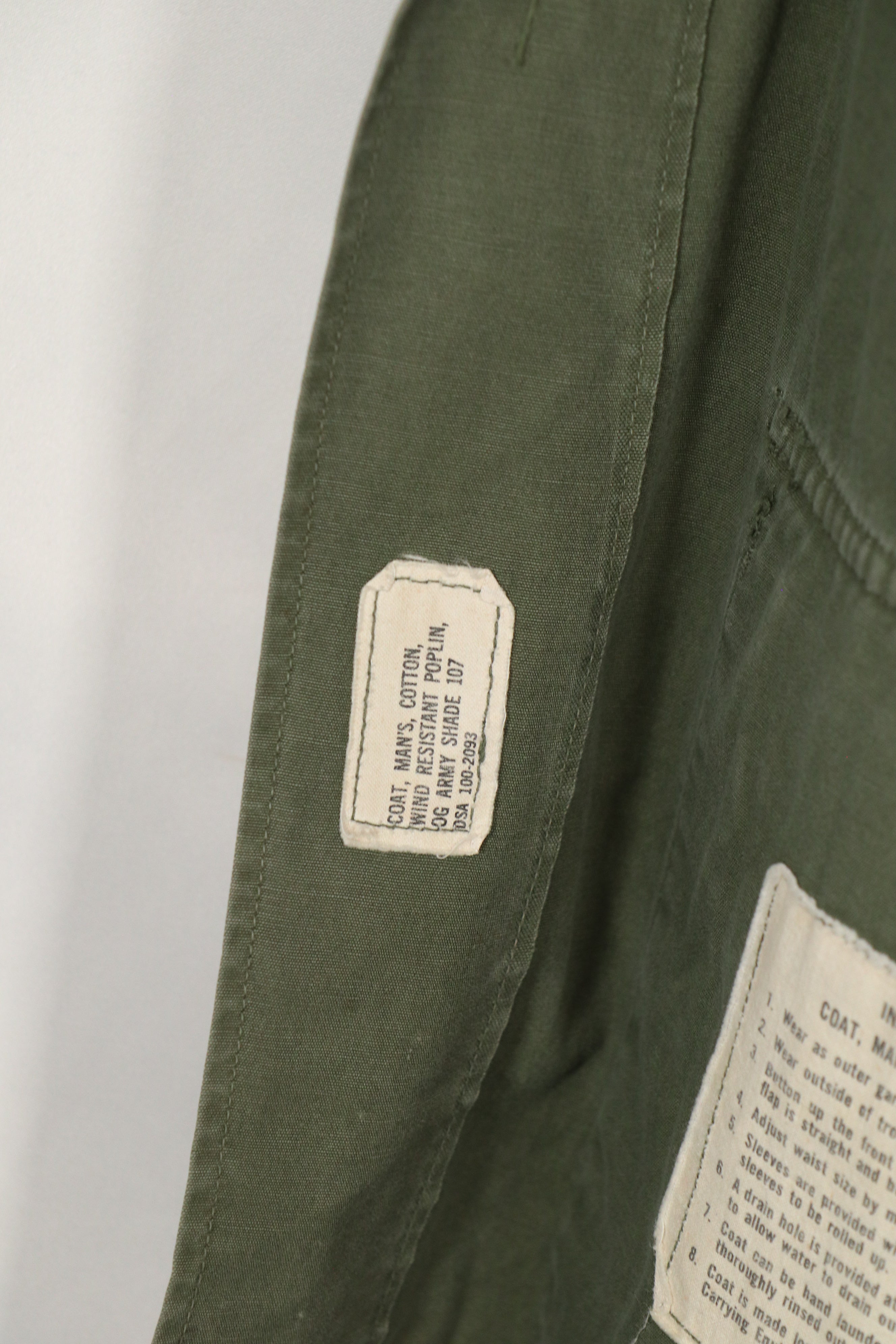 Real 2nd Model Jungle Fatigue Jacket, MACV affiliation, first patch attached, used.