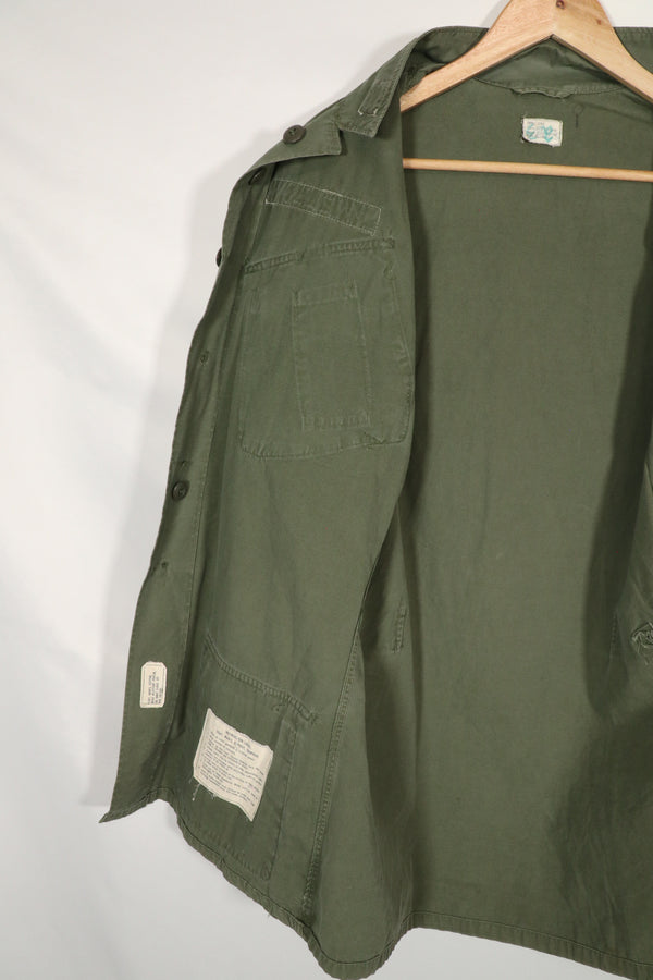 Real 2nd Model Jungle Fatigue Jacket, MACV affiliation, first patch attached, used.