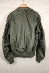 1981 Contract, LARGE, U.S. Navy, CWU-36P Flight Jacket, With Patches, Like-New Condition
