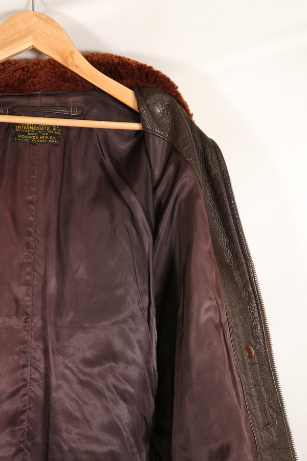 1950s Lot, Size 46, J-7823, U.S. Navy G-1 Flight Jacket, Early Production, Used