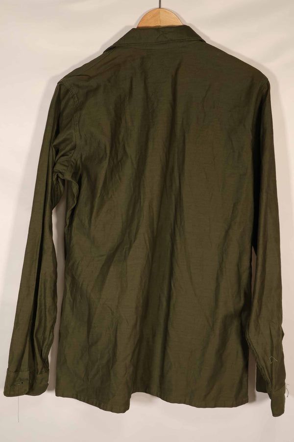 Real mid 1960s US Army OG-107 Utility Shirt 15 1/2 X35 Deadstock