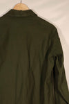 Real 1970 OG-107 utility shirt with Army Airborne insignia, used.