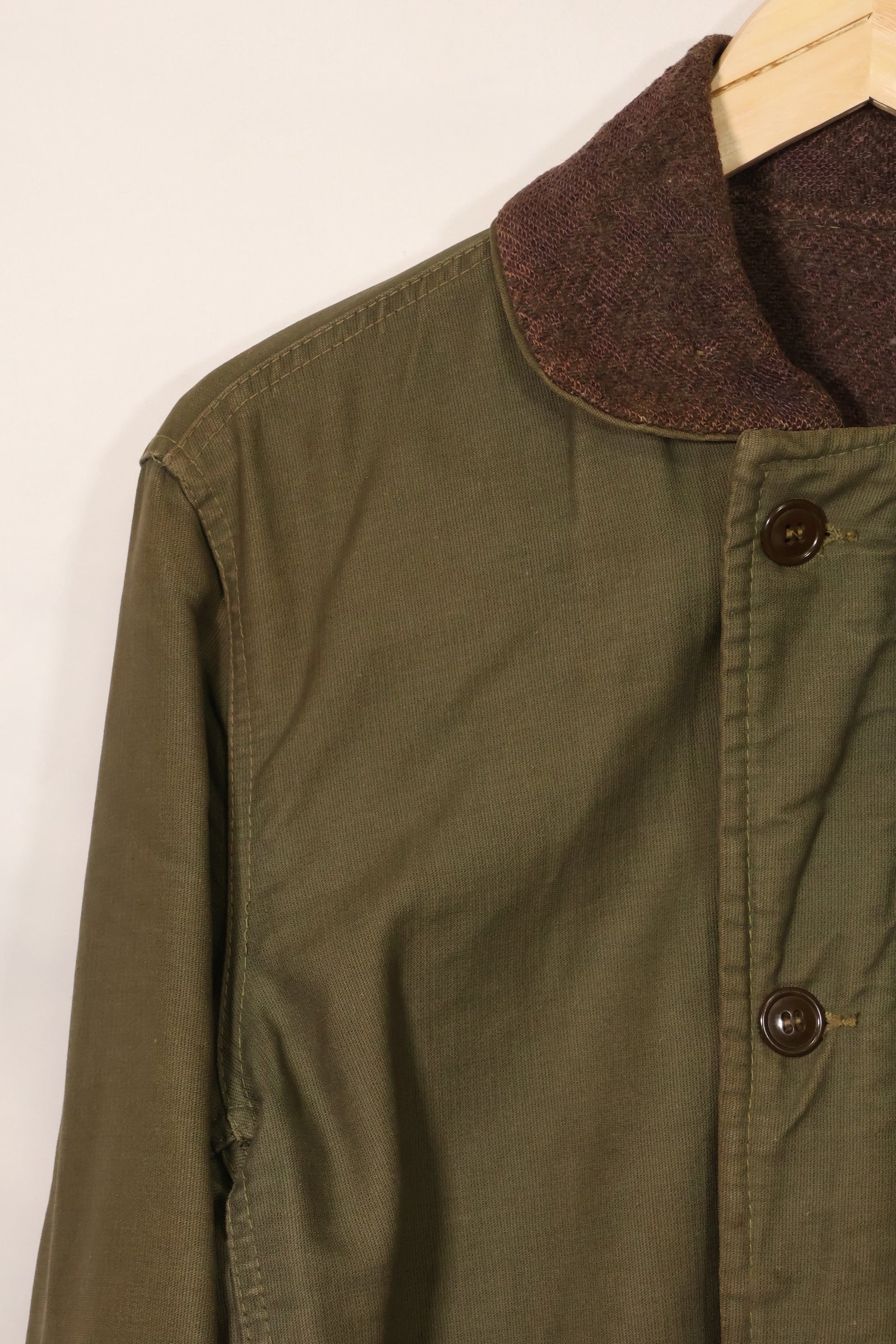 1950's U.S. Navy N-1 Deck Jacket, missing tags etc., buttons missing, used.