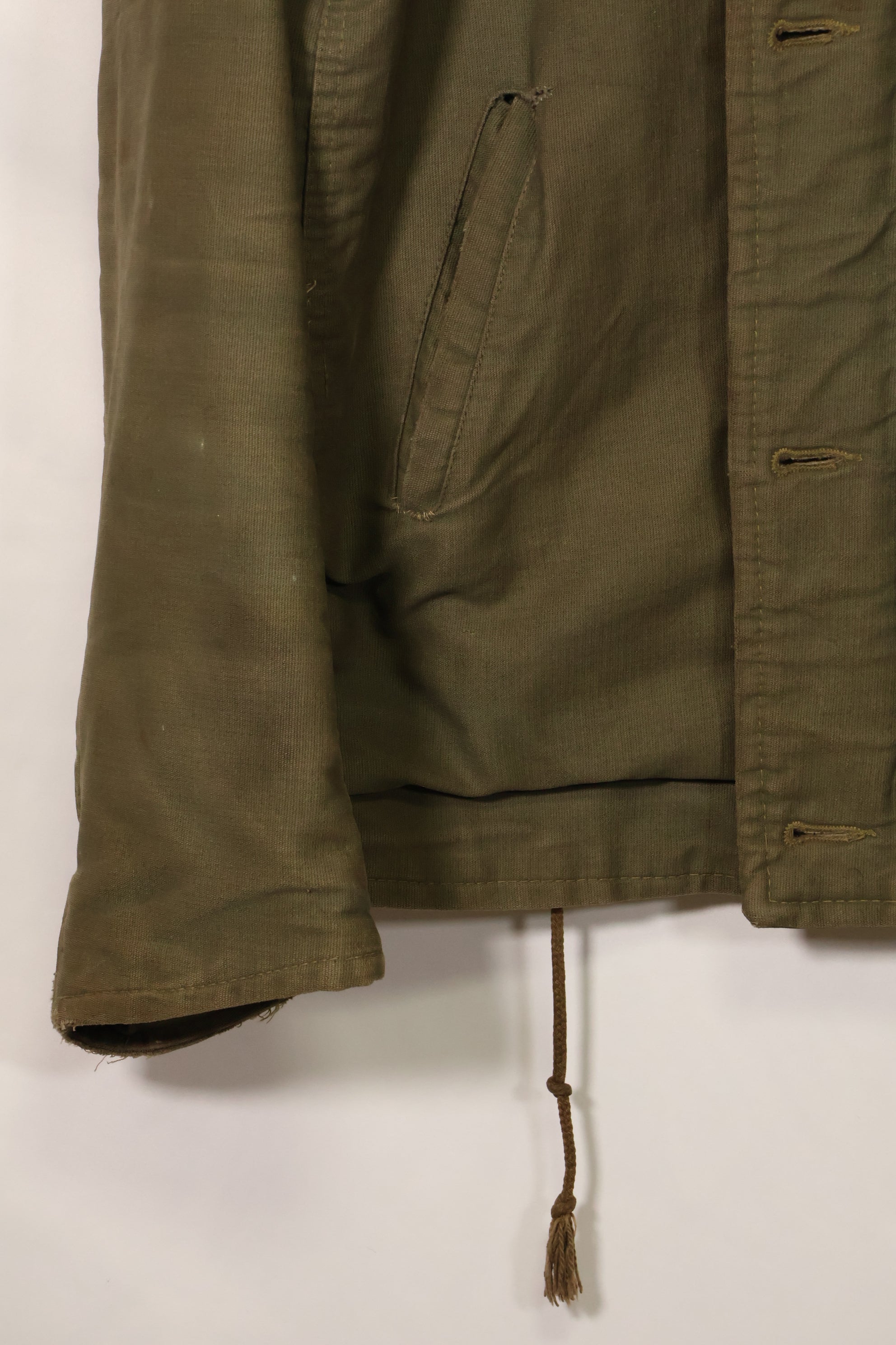 1950's U.S. Navy N-1 Deck Jacket, missing tags etc., buttons missing, used.