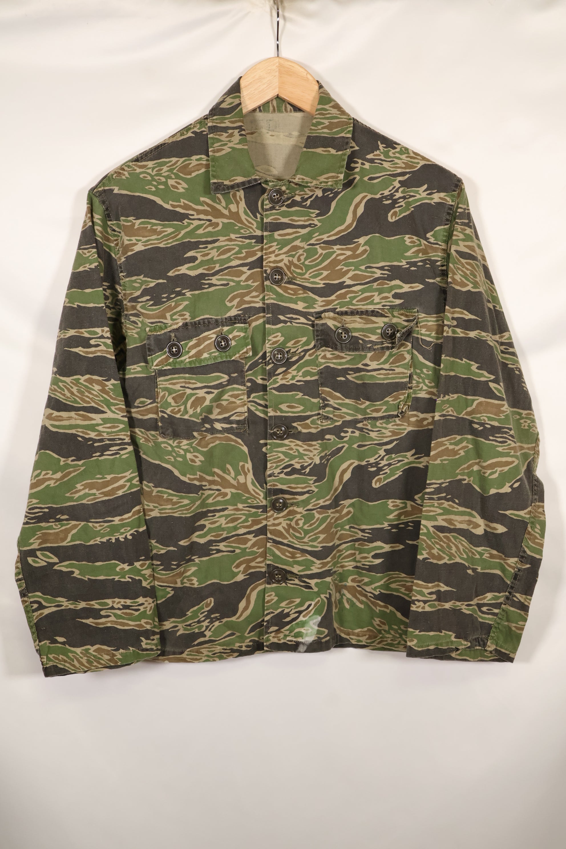 Actual Late War Pattern Tiger Stripe Shirt A-L Faded