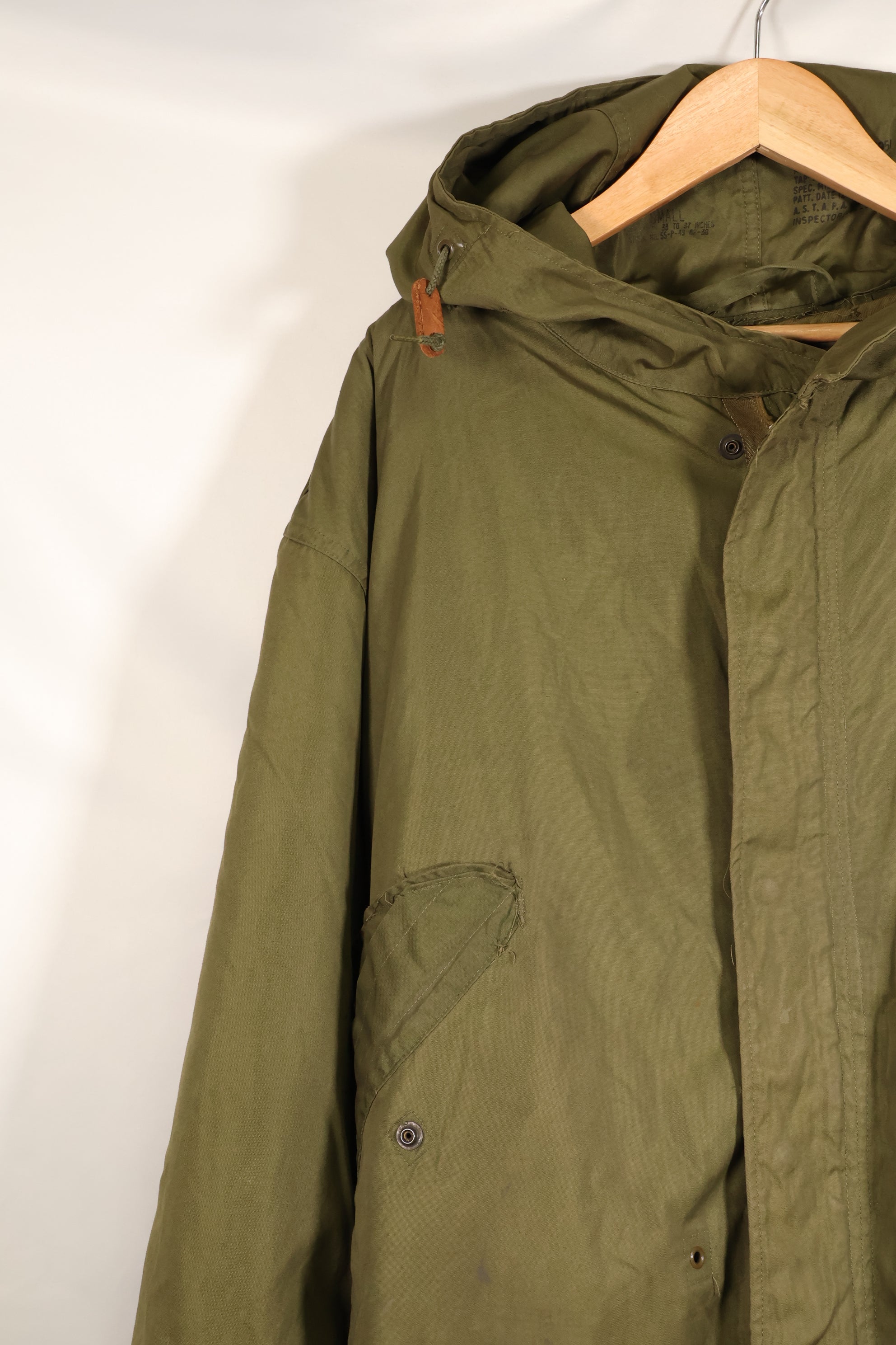1953 Contract, U.S. Army, M51 Field Parka, Mods Parka, with Liner, Used