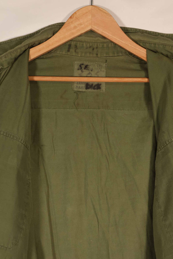 Real 1970 Australian Army OD shirt 15 1/2 x33 used