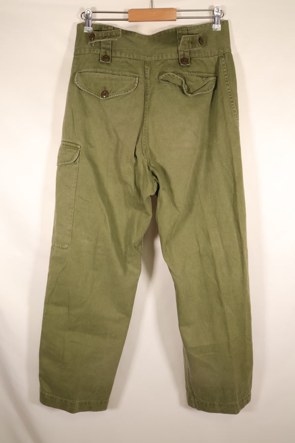 1967 Contract, Australian Army, OD Combat Pants, Slightly Faded, Used
