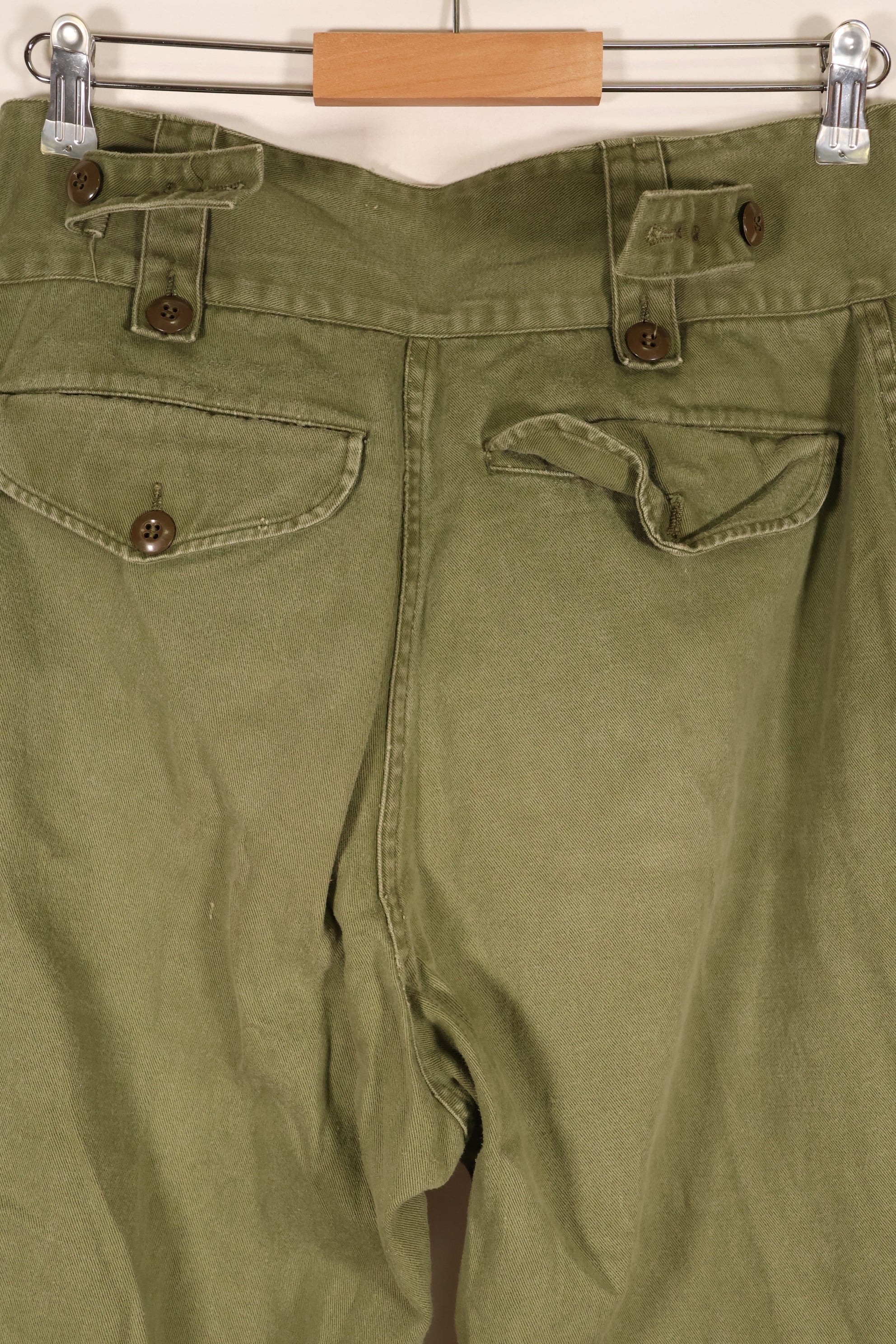 1967 Contract, Australian Army, OD Combat Pants, Slightly Faded, Used
