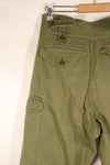 1967 Contract, Australian Army, OD Combat Pants, Slightly Faded, Used