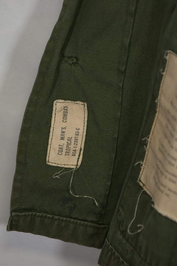 1963 1st Model Jungle Fatigue 101st Airborne Division Jacket, used.