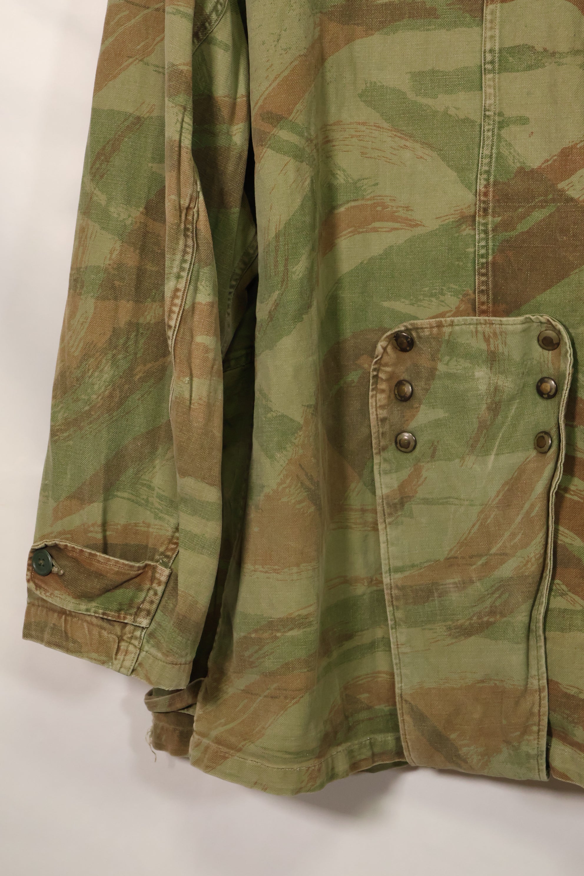 1950s French Army Lizard Camouflage TAP 47/54 Airborne Jacket Used