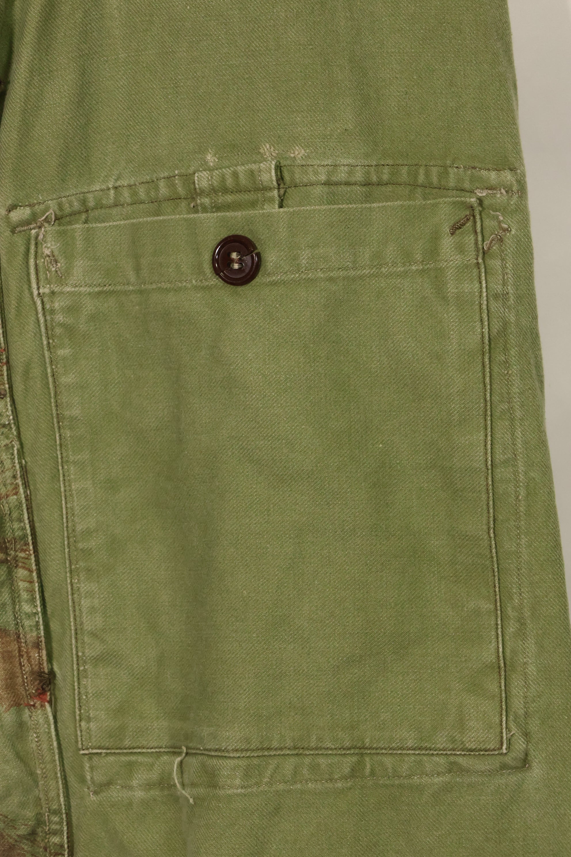 1950s French Army Lizard Camouflage TAP 47/54 Airborne Jacket with Israeli Stamp Used