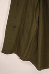 Real 1940s U.S. Army HBT OD utility jacket, no size tag, good condition.
