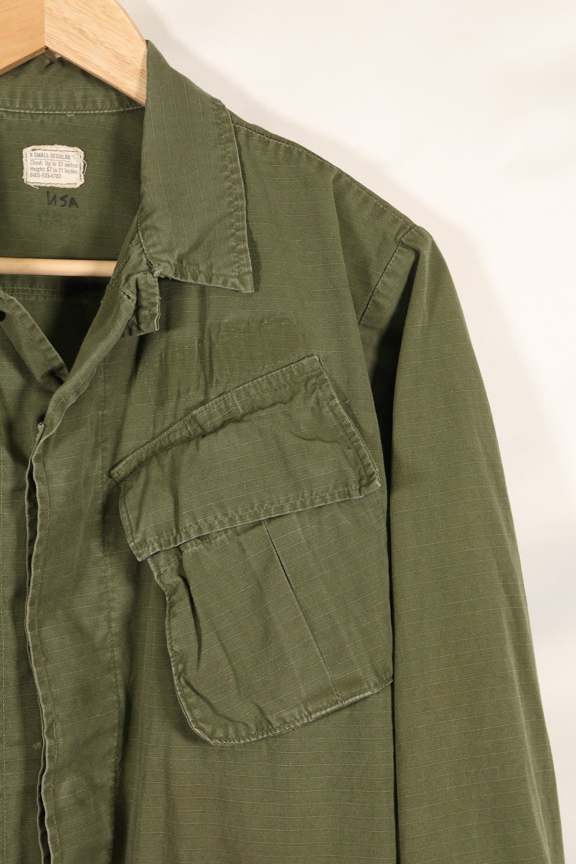 1970 Contract X-SMALL-REGULAR 4th Model Jungle Fatigue Jacket Used Film Company Release (Copy)