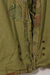 1950s French Army Lizard Camouflage TAP 47/53 Airborne Jacket with Israeli Stamp Used