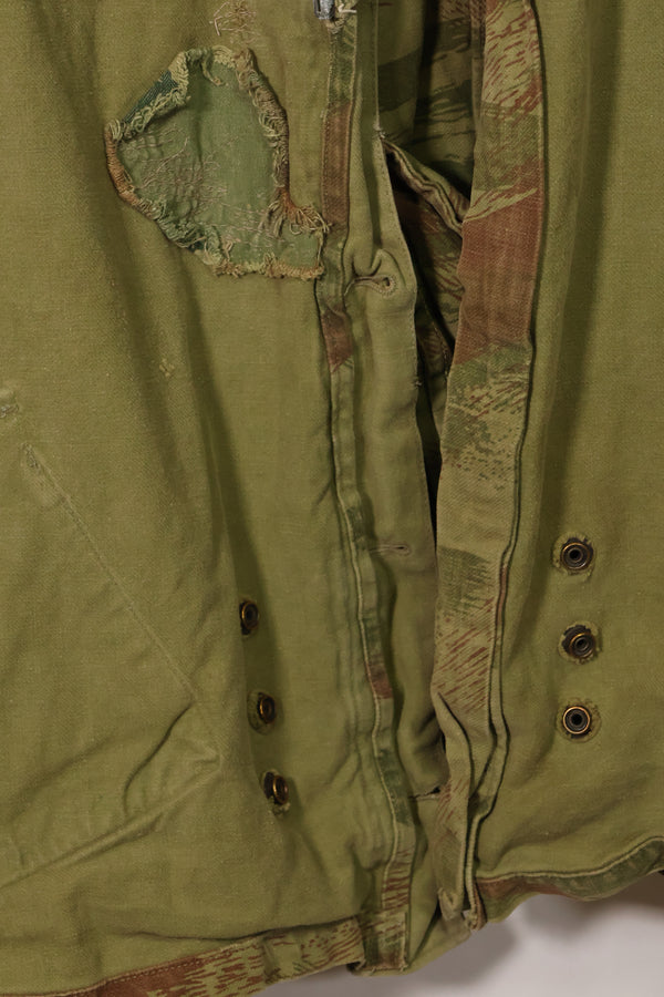 1950s French Army Lizard Camouflage TAP 47/53 Airborne Jacket with Israeli Stamp Used