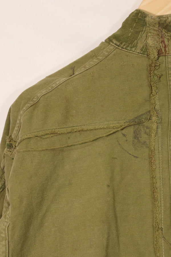 1950s French Army Lizard Camouflage TAP 47/53 Airborne Jacket with Israeli Stamp Used