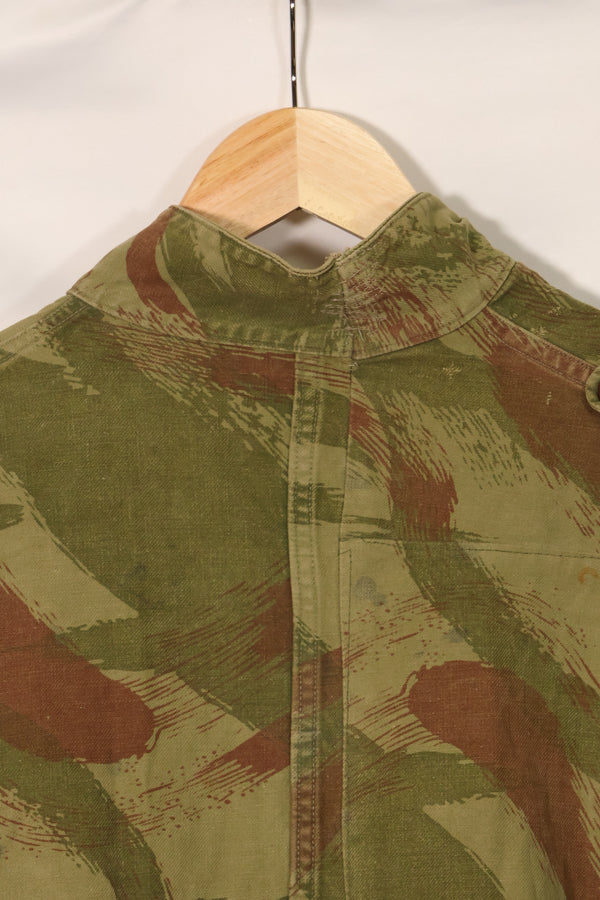 1950s French Army Lizard Camouflage TAP 47/53 Airborne Jacket with Israeli Stamp Used