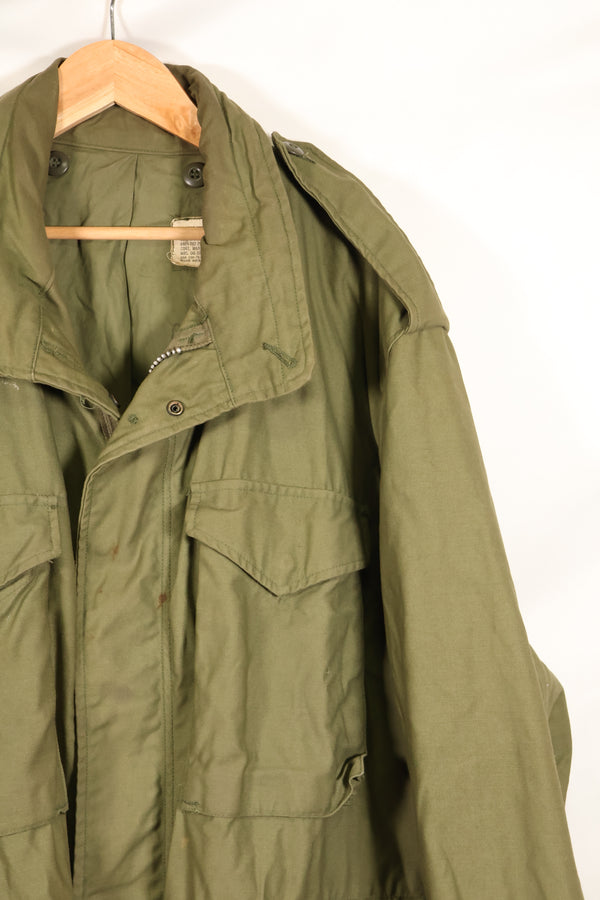 1970 Contract X-L-R 2nd Model U.S. Army M65 Field Jacket - Rare, Large Size - Used