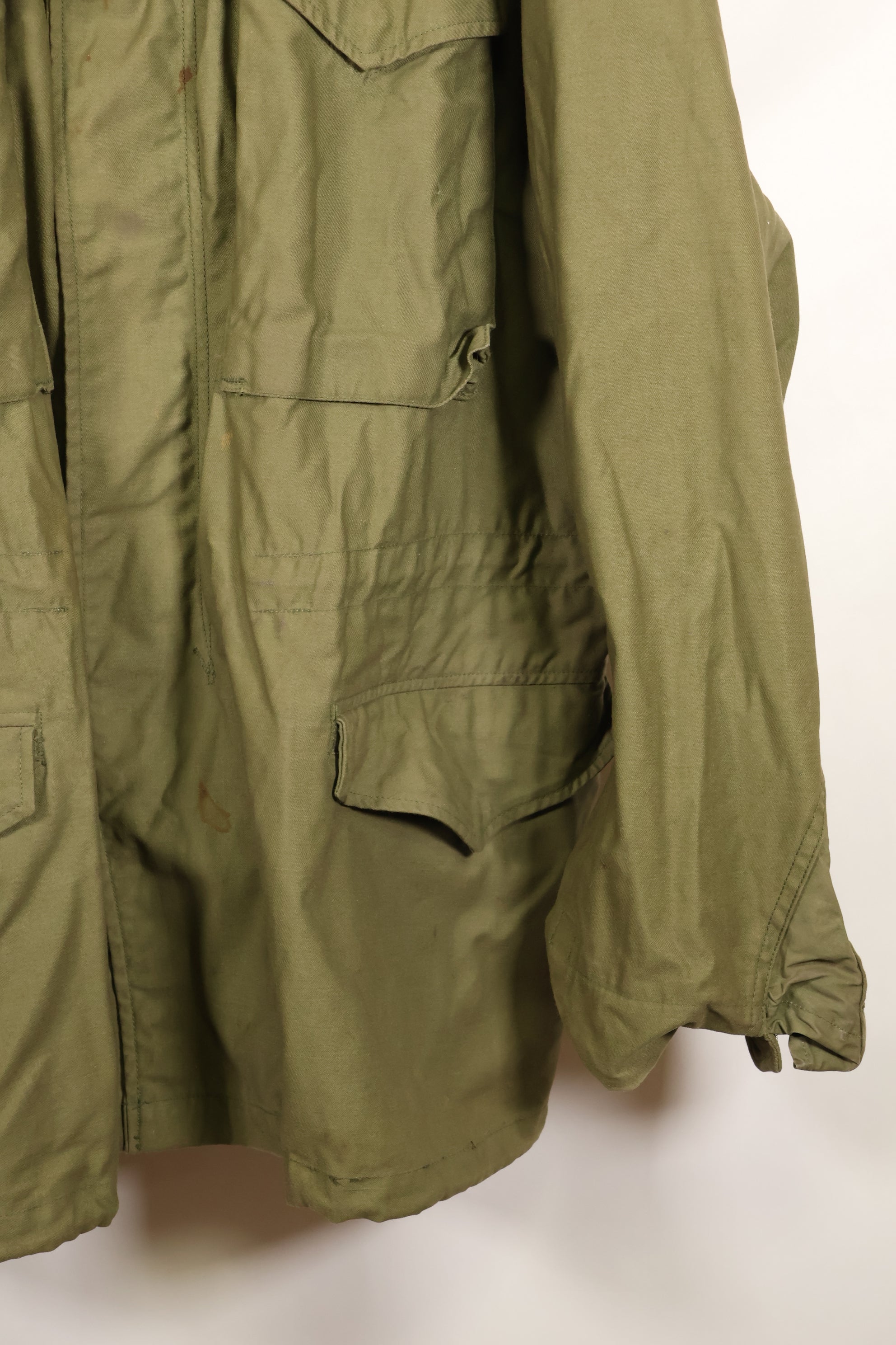 1970 Contract X-L-R 2nd Model U.S. Army M65 Field Jacket - Rare, Large Size - Used