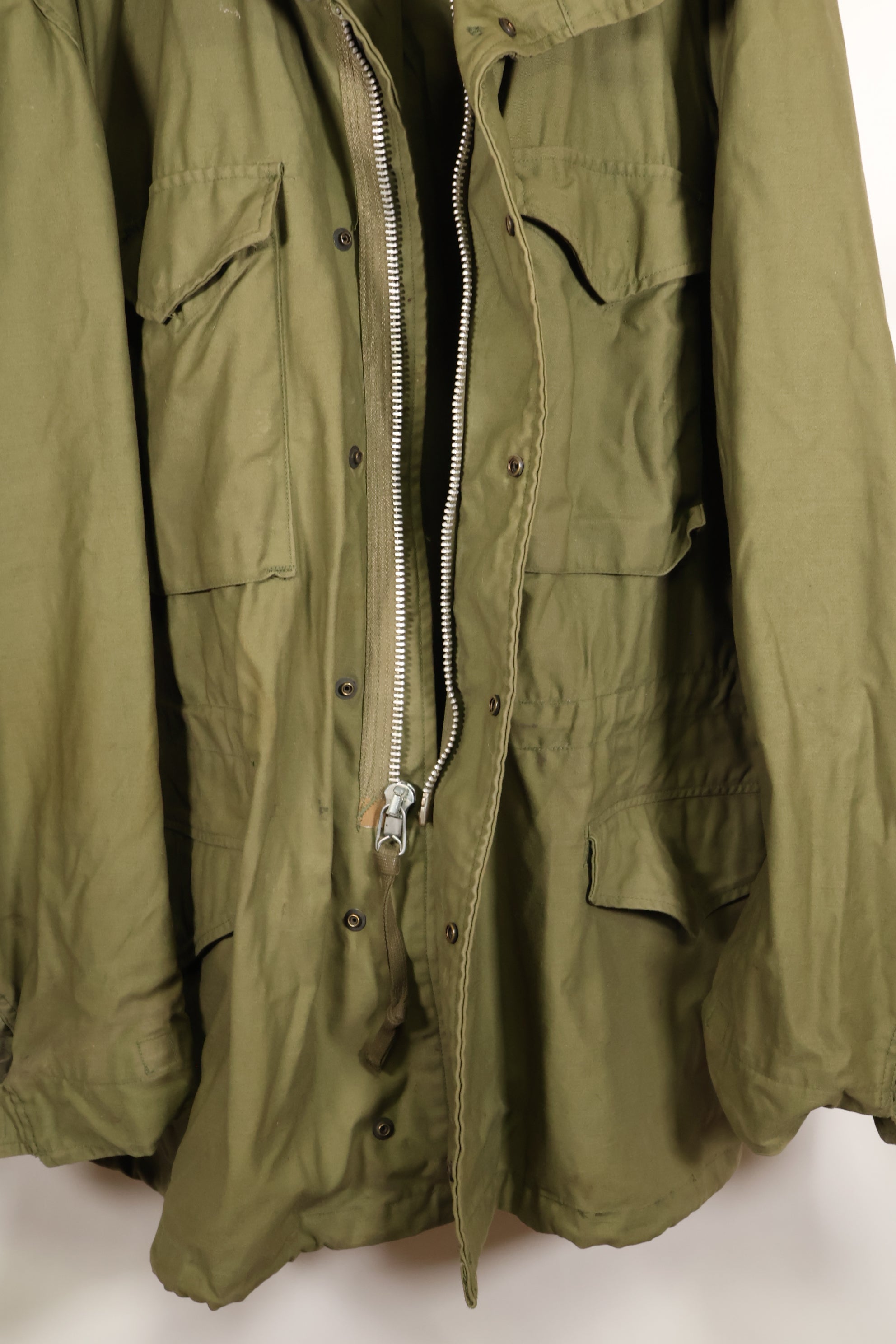 1970 Contract X-L-R 2nd Model U.S. Army M65 Field Jacket - Rare, Large Size - Used