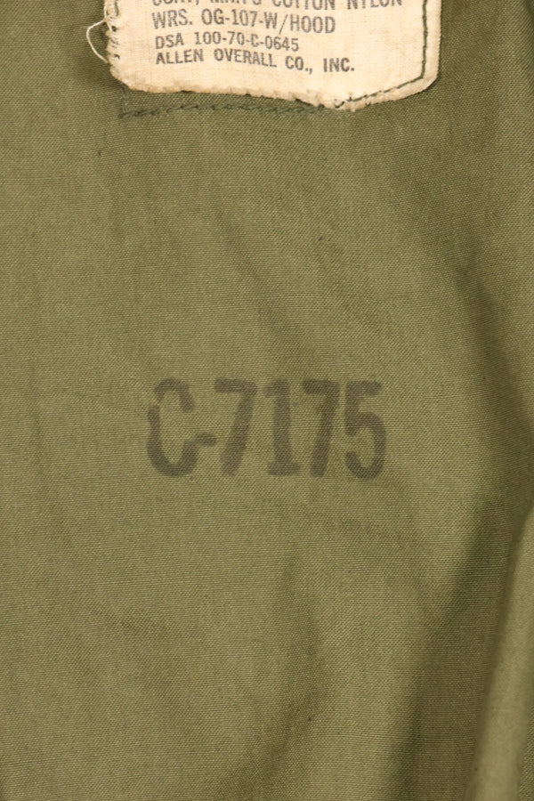 1970 Contract X-L-R 2nd Model U.S. Army M65 Field Jacket - Rare, Large Size - Used