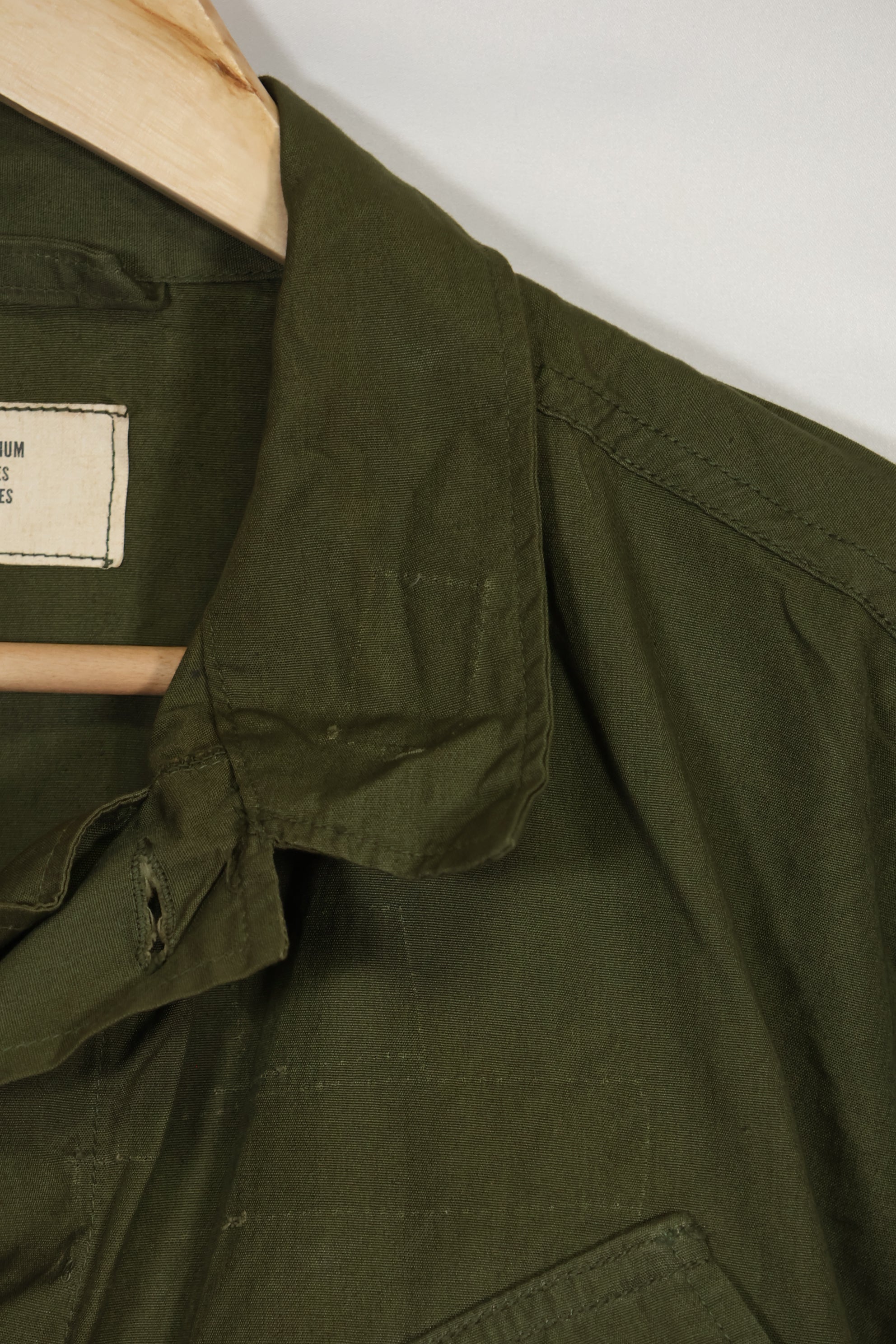 Mid-1960s 3rd Model Jungle Fatigue Jacket, used with patch marks