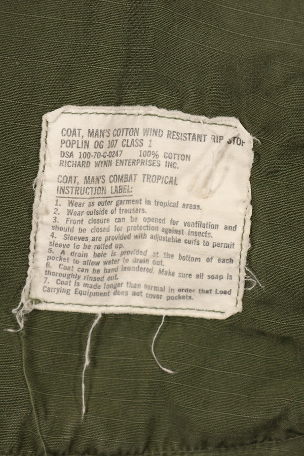 1970 Contract X-SMALL-REGULAR 4th Model Jungle Fatigue Jacket Used Film Company Release (Copy)