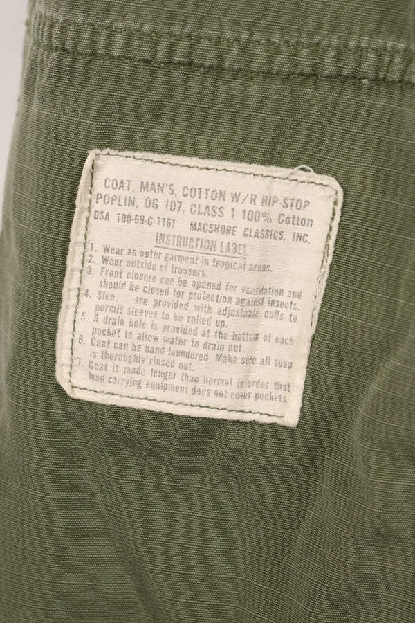 1969 Contract SMALL-REGULAR 4th Model Jungle Fatigue Jacket Used Film Company Release