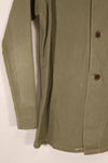 Real 1940s USMC M41 HBT utility jacket, US Marine Corps, faded, pockets missing.
