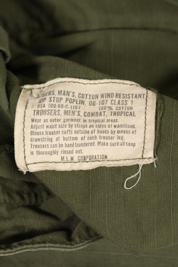 Circa 1969 XS-S size 4th Model Jungle Fatigue pants, used, released by film company