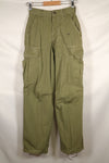Circa 1967 XS-R size 4th Model Jungle Fatigue pants, used, released by a movie company.