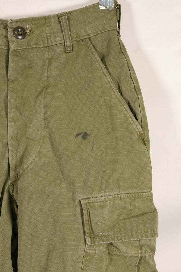 Circa 1967 XS-R size 4th Model Jungle Fatigue pants, used, released by a movie company.