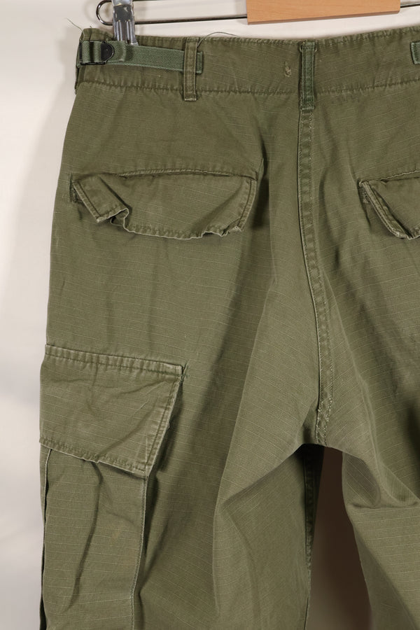 Circa 1969 Estimated size S-S 4th Model Jungle Fatigue pants, used, released by a movie company.