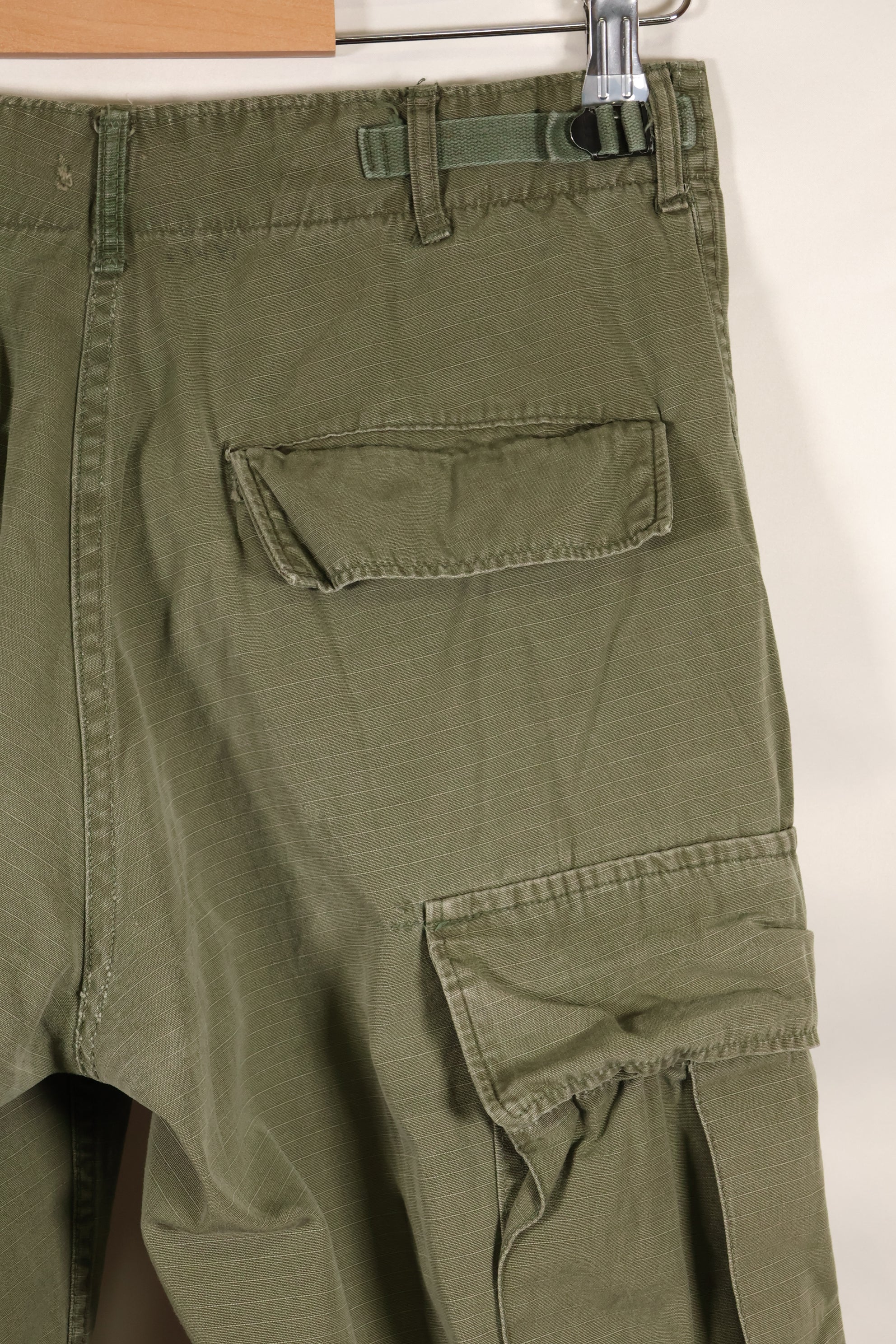 Circa 1969 Estimated size S-S 4th Model Jungle Fatigue pants, used, released by a movie company.