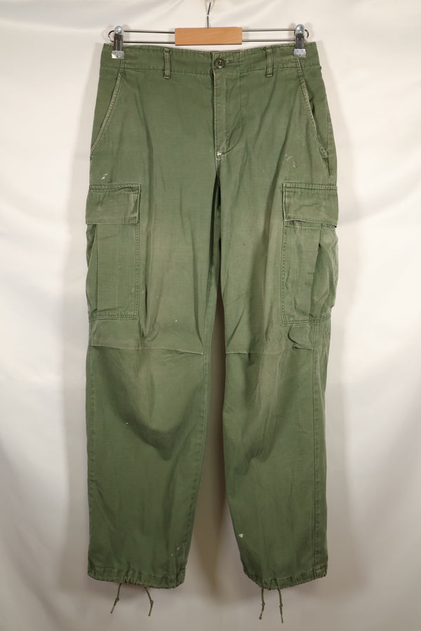 Circa 1968 S-R Size 4th Model Jungle Fatigue Pants, Used, Released by Film Company