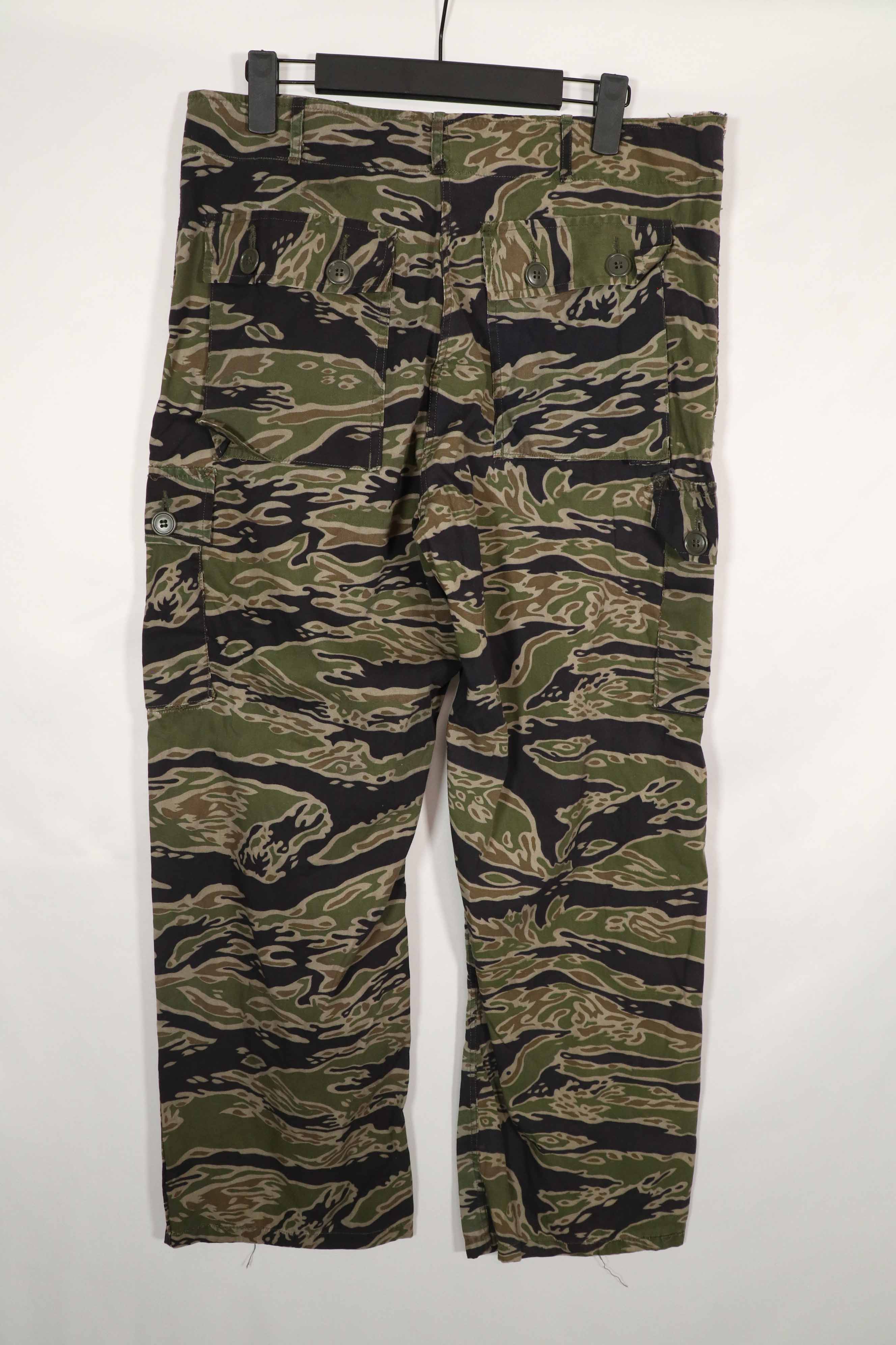 Real Late War Pattern Tiger Stripe Pants Light Weight Fabric A-L Used