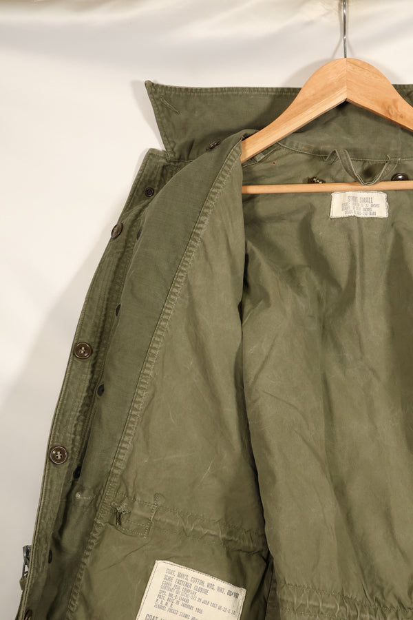 1957 Contract, S-S, U.S. Military, M51 Fold Jacket, No Liner, Faded, Used