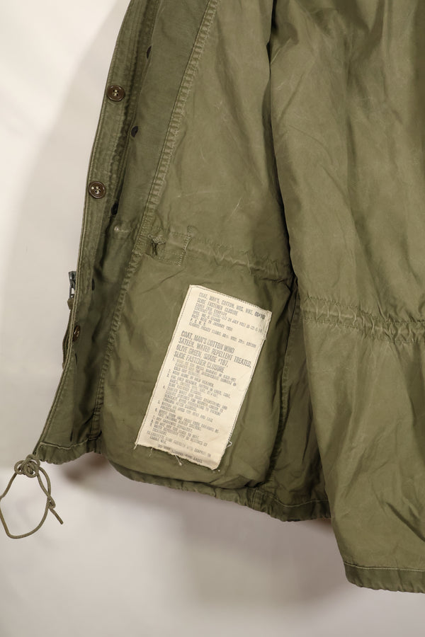 1957 Contract, S-S, U.S. Military, M51 Fold Jacket, No Liner, Faded, Used