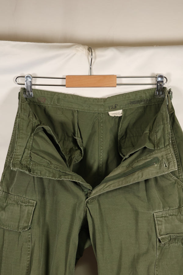 Circa 1969 S-R Size 4th Model Jungle Fatigue Pants, Used, Released by Film Company