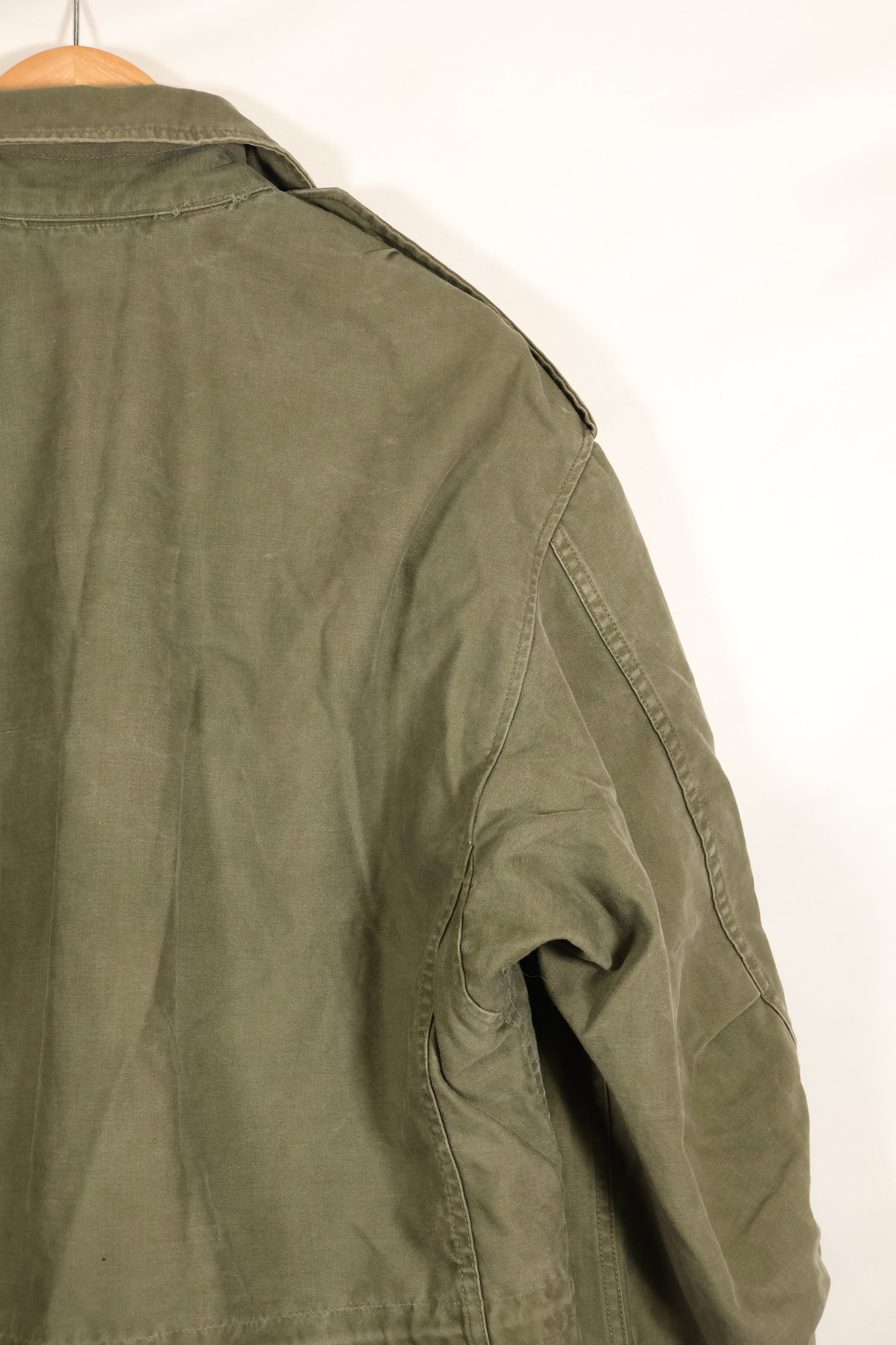 1957 Contract, S-S, U.S. Military, M51 Fold Jacket, No Liner, Faded, Used