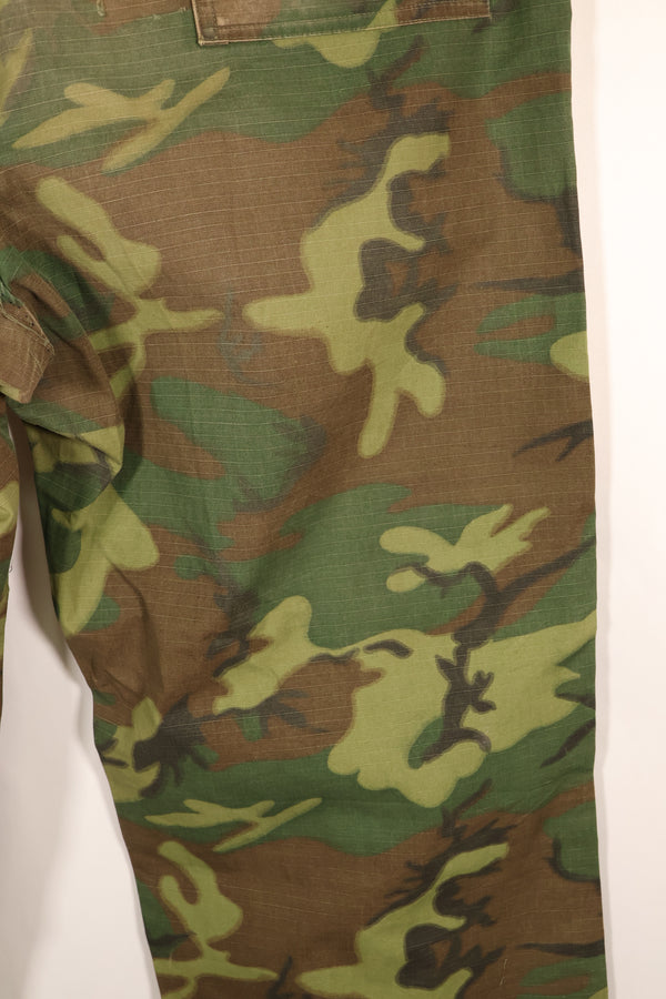 Late 1960s; Estimated size 36–38; ERDL Green Leaf Camo; OG-107 pant cut; utility pants; used