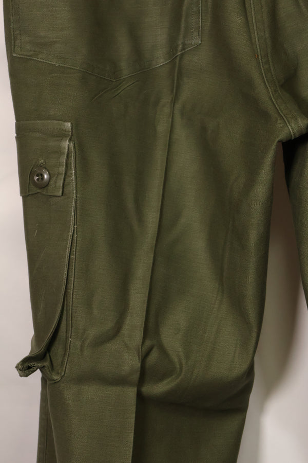 1960s lot OG-107 baker pants with modified cargo pockets, ex-special forces personnel, used F
