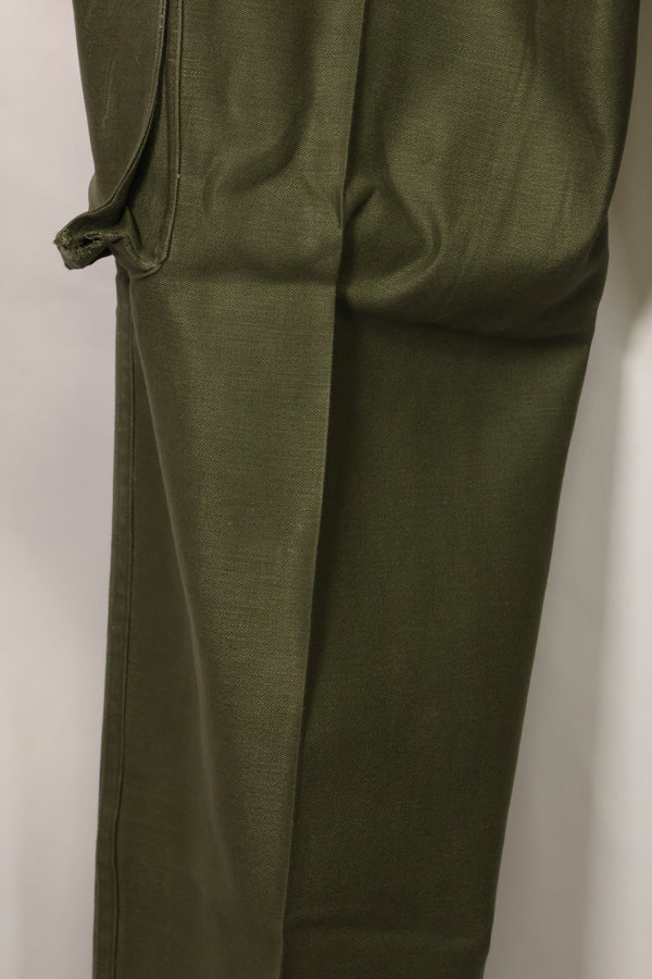 1960s lot OG-107 baker pants with modified cargo pockets, ex-special forces personnel, used F
