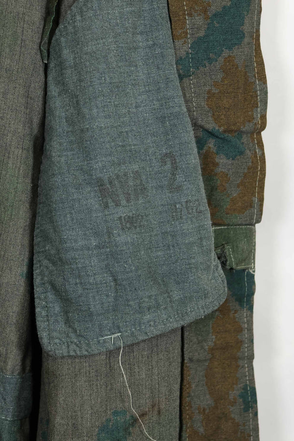 1962 East German Army NVA M58 Flächentarn sniper smock in Bluementarn camo, almost unused.